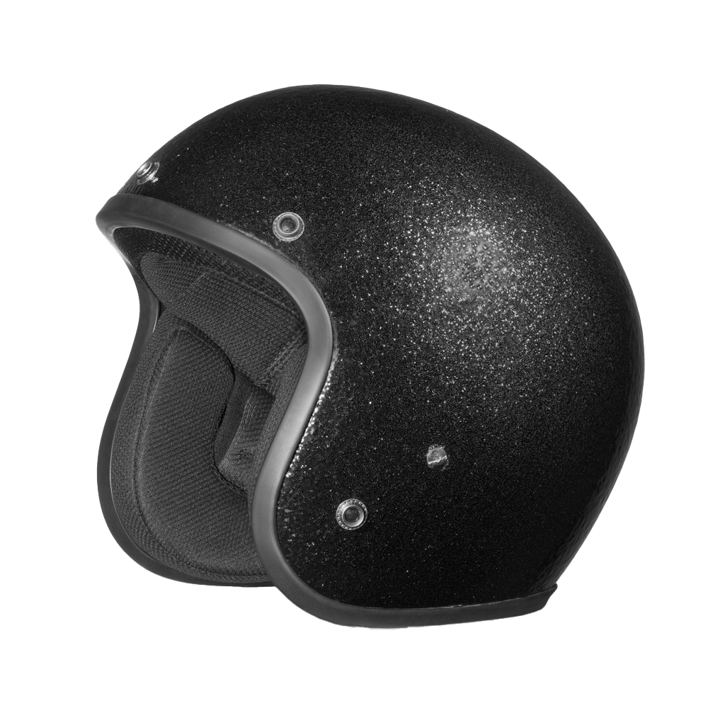 アンティーク雑貨 DUNS HELMET 1980s 1990s BLACK Daytona Helmets Retro Black Metal Flake Cruiser Motorcycle Helmet