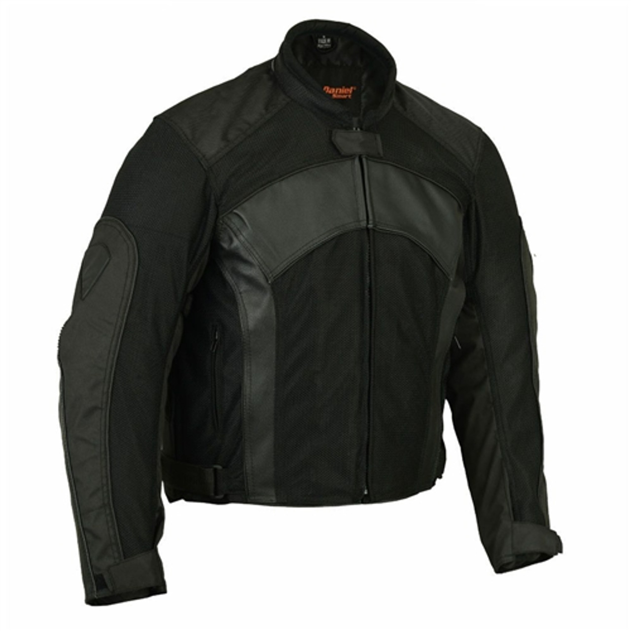 Leather & Mesh Armored Motorcycle Jacket (All Seasons) Daniel Smart