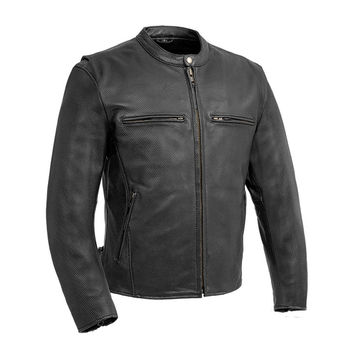 Perforated Leather Motorcycle Jacket | First Classics | Leather