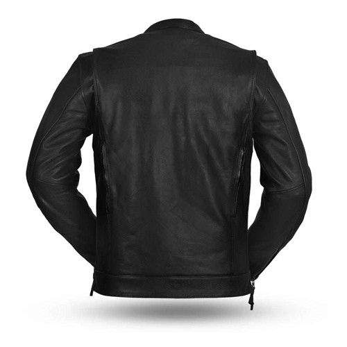 Men's Premium Leather Scooter Jacket | Raider | Leather Bound NJ