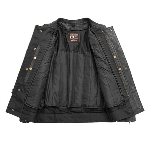 Men's Premium Leather Scooter Jacket | Raider | Leather Bound NJ