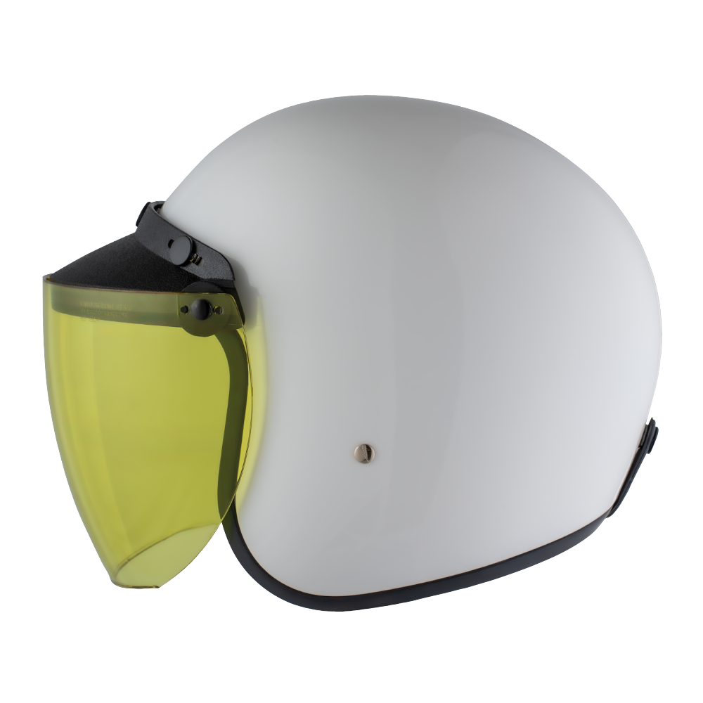 Daytona Flip-Up Yellow Helmet Face Shield – Fits Daytona 3-Snap