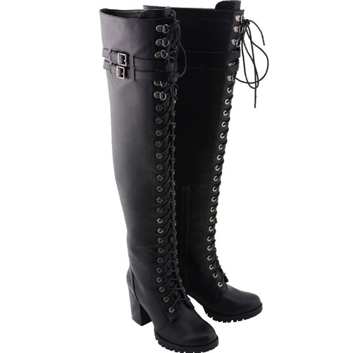 leather dress boots over the knee Buy Black Premium Heeled from Next USA Le Monde Bryls Luna boots will ground so many outfits Whistles Inessa Heeled Leather Over-The-Knee