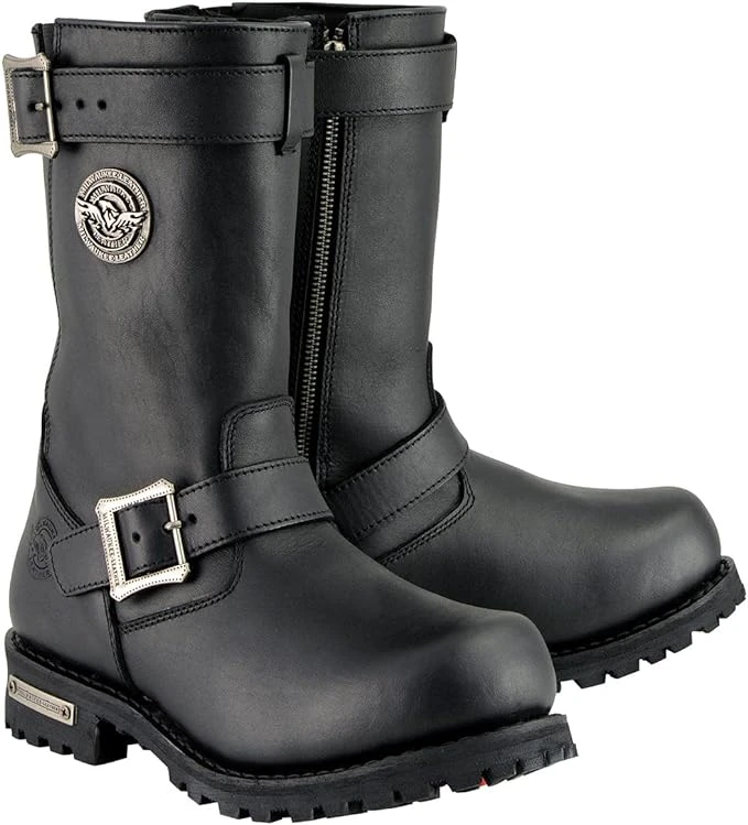 Milwaukee Leather Black Engineer Boots | Leather Bound NJ display picture 1