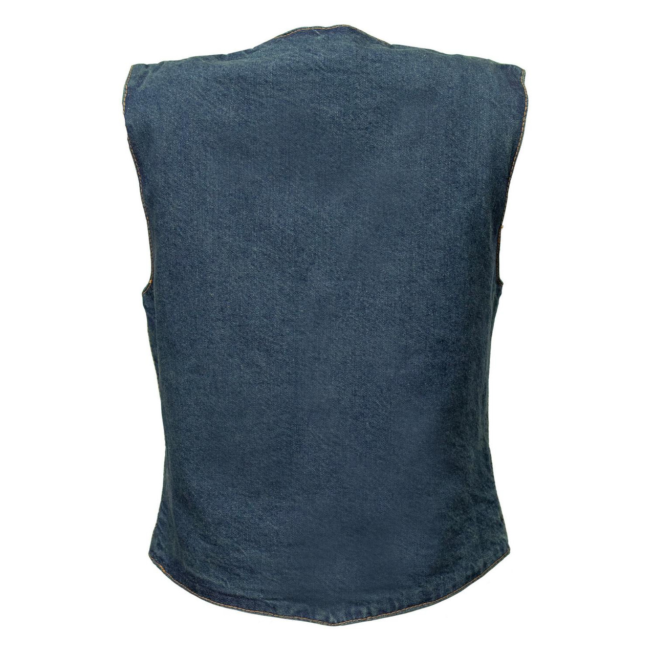 Women's Blue Denim Motorcycle Vest - Milwaukee Leather | Leather