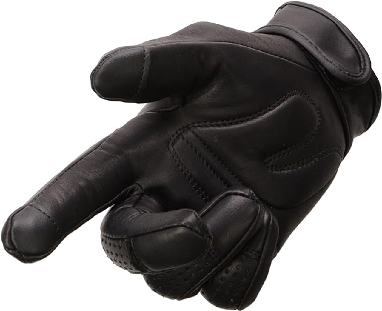 Milwaukee Leather Touch Screen Men's Motorcycle Gloves - Knuckle Flex