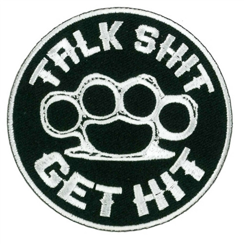 Talk Shit Get Hit Biker Patch - Hot Leathers | Leather Bound NJ