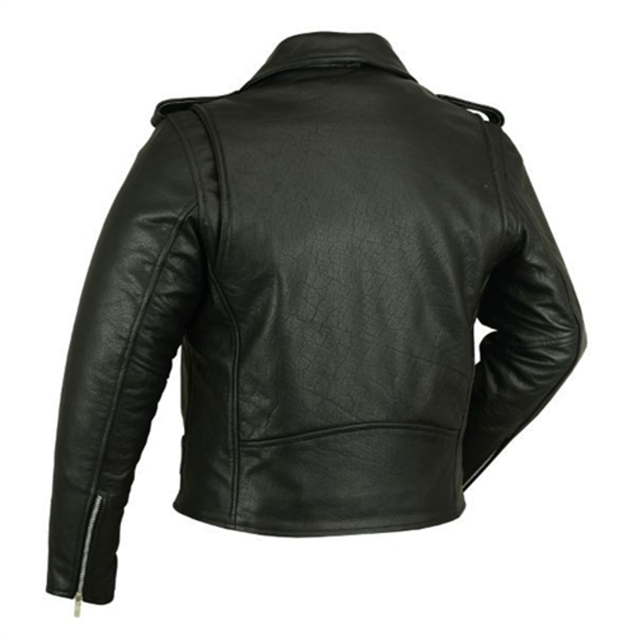 Men's Classic Leather Motorcycle Jackets - First Manufacturing