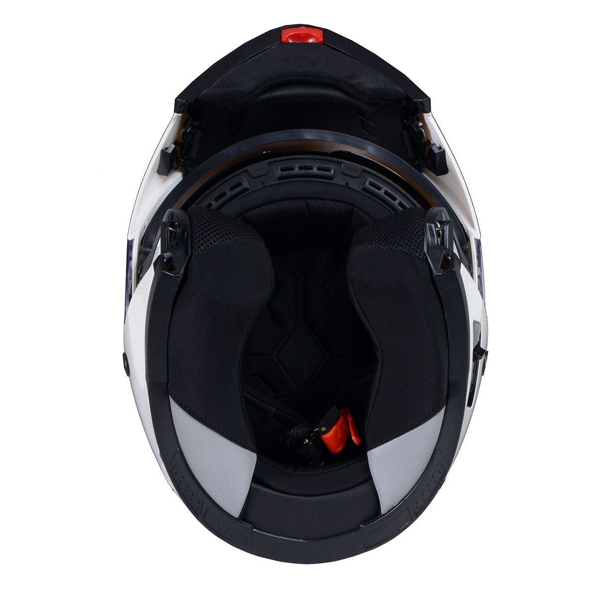 bike helmets milwaukee MPH9820DOT Flat Black Ominous Dual Sport Advanced Motorcycle Modular Helmet Biker then stash it quick when it doesnt Milwaukee Helmets MPH9816DOT Breeze White