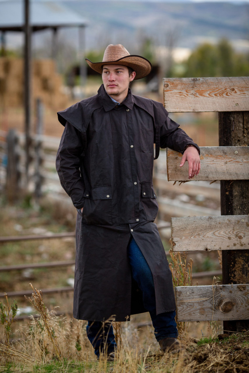 タグ付き DOUBLE RL Western Duster Jacket L Resistance Premium Unisex Waterproof Cowboy Cowgirl – NewEngland Tack