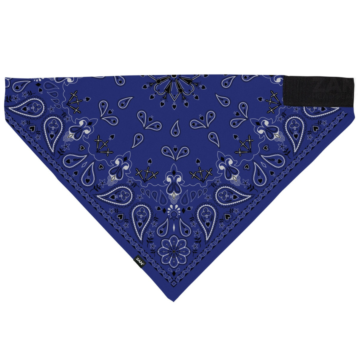 Blue Paisley Bandanna Mask | Motorcycle Gear | Leather Bound NJ
