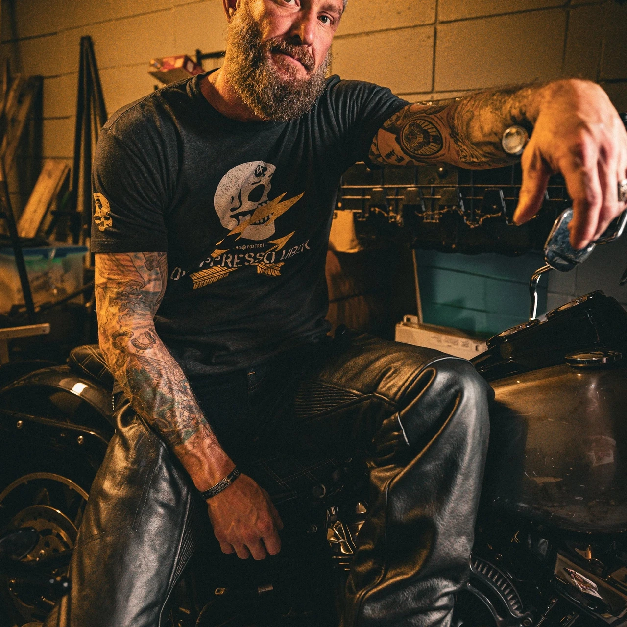 UNiK Premium Thermal Leather Motorcycle Chaps | Removable Liner Protection