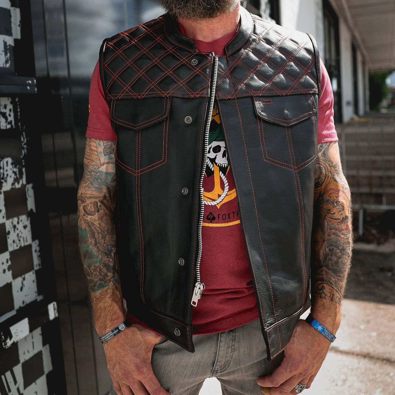 leather motorcycle club vests new jersey