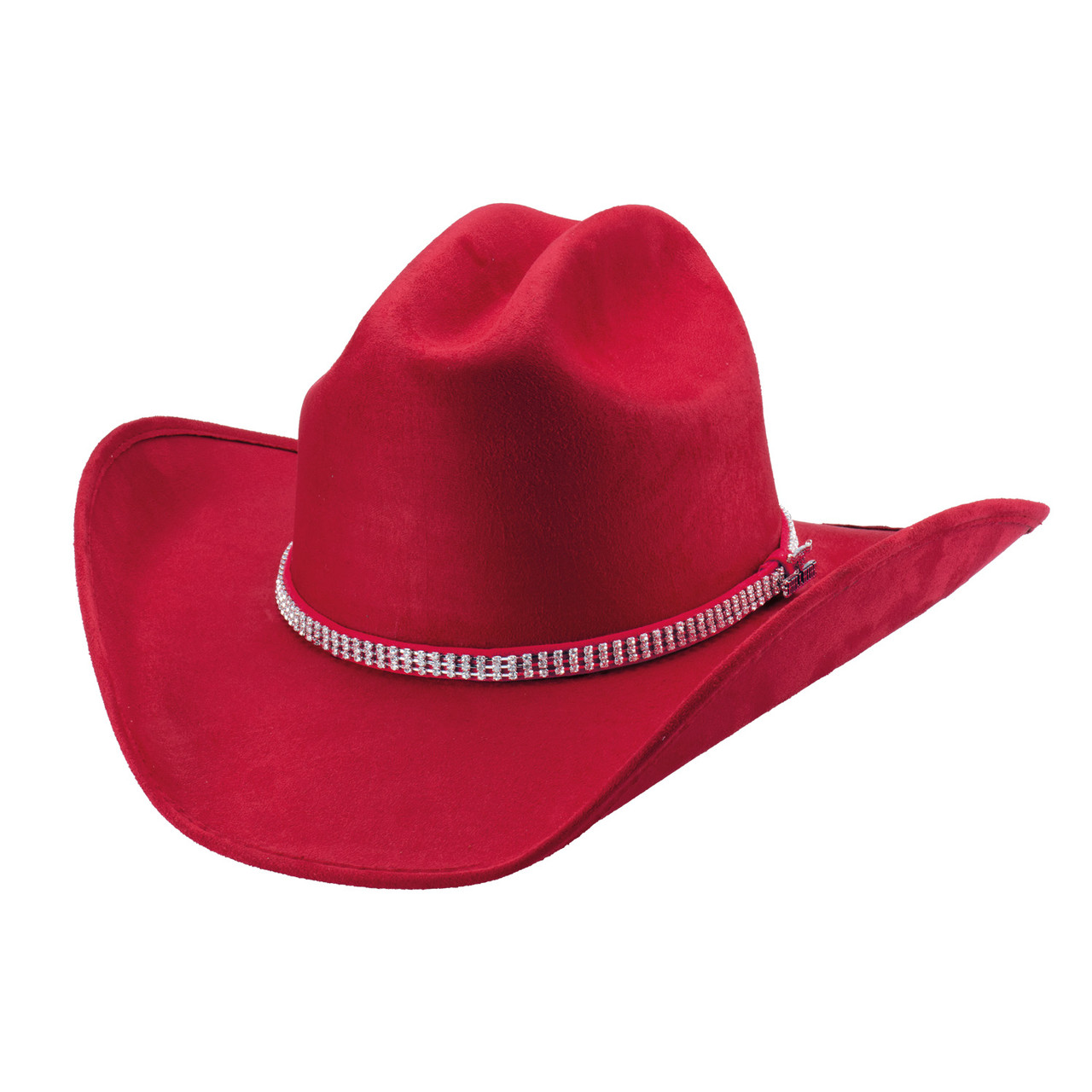 Rhinestone Red Western Hat | Women display picture 2