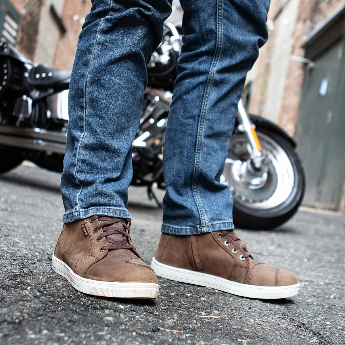 motorcycle dress shoes Santimon Men's Oxfords Boots Casual Leather Boots Fashion Formal Tuxedo Ankle Work Boot for Men Black 7 US They excel in all areas Milwaukee Leather MBM9113 Men's Brown