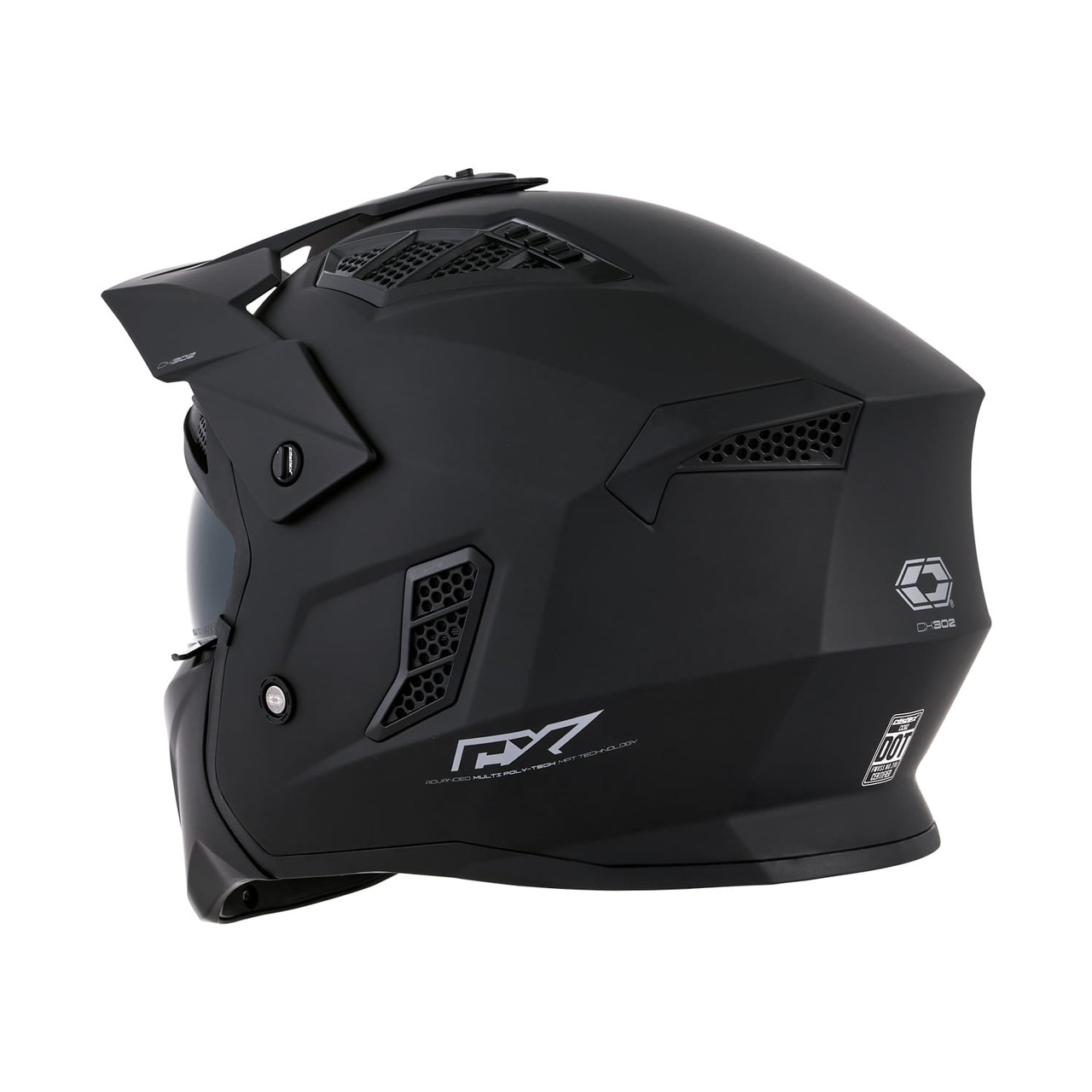 Castle X CX302 4-in-1 Convertible Motorcycle Helmet with Camera Mount