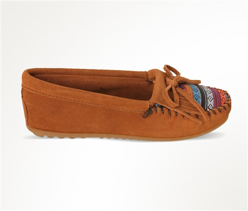 Women's Arizona Minnetonka Moccasins 402K - Brown Kilty
