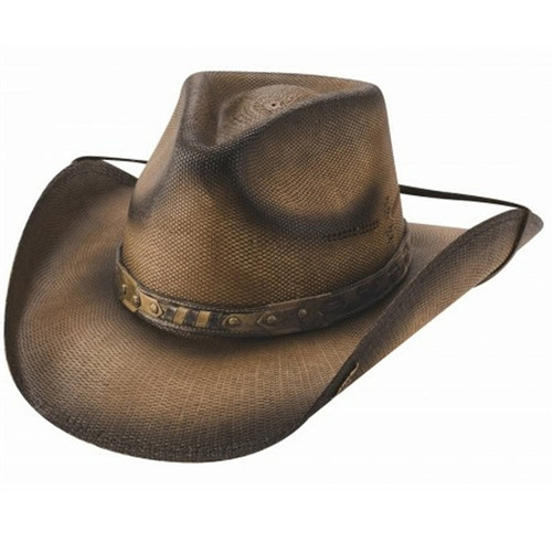 Bullhide Distressed Pecan Straw Western Hat