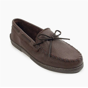 Men's Minnetonka Moccasins: Brown Moosehide Men's Minnetonka Moccasins: Brown Moosehide