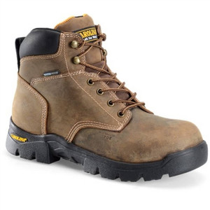 Brown Leather Carolina Work Boots Lace-Up Composite Toe Brown Leather Carolina Work Boots Lace-Up Composite Toe