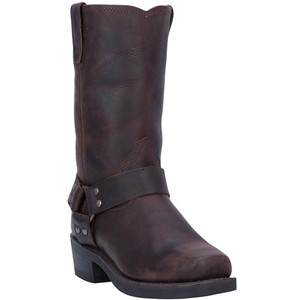 Dingo Men's Brown Harness Boots – genuine leather motorcycle boots with harness strap Dingo Men's Brown Harness Boots – genuine leather motorcycle boots with harness strap