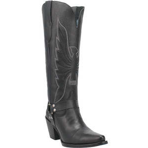 Ladies Tall Black Leather Western Harness Boots, Dingo DI926 Ladies Tall Black Leather Western Harness Boots, Dingo DI926