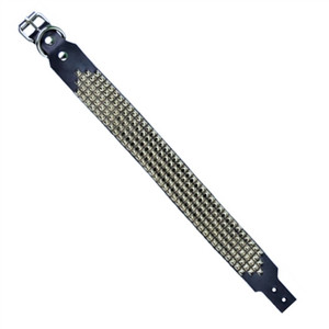 Studded Black Cowhide Leather Dog Collar Studded Black Cowhide Leather Dog Collar