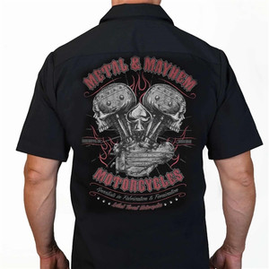 Biker Clothing : Lethal Threat Metal Mayhem Work Shirt Biker Clothing : Lethal Threat Metal Mayhem Work Shirt