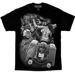 Men's Biker T-Shirts: David Gonzales Born to Be Wild by Ride Or Die Clothing Men's Biker T-Shirts: David Gonzales Born to Be Wild by Ride Or Die Clothing