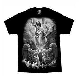 Religious Resurrection Shirt, Jesus & Angels by DGA Tee's Religious Resurrection Shirt, Jesus & Angels by DGA Tee's