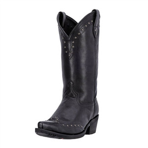 Dingo Men's Black Studded Cowboy Boots, Jake DI5120 Dingo Men's Black Studded Cowboy Boots, Jake DI5120