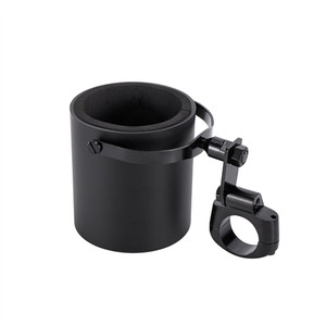 Flat Black Motorcycle Handlebar Cup Holder Flat Black Motorcycle Handlebar Cup Holder