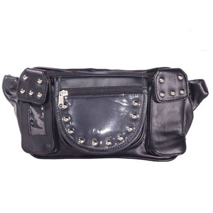 Motorcycle Magnetic Tank Bag, Studded PVC Motorcycle Magnetic Tank Bag, Studded PVC