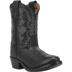 Dan Post Kids Black Leather Cowboy Boots DPC2901 Dan Post Kids Black Leather Cowboy Boots DPC2901