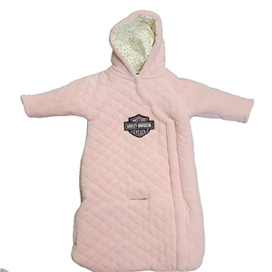 Harley-Davidson Baby Clothes: Girls Pink Winter Pram Harley-Davidson Baby Clothes: Girls Pink Winter Pram