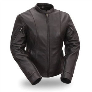 Womens Leather Motorcycle Jackets - First Classics Vented Racer Womens Leather Motorcycle Jackets - First Classics Vented Racer