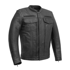 First Classics Raider Premium Leather Motorcycle Jacket FIM263CDMZ in black First Classics Raider Premium Leather Motorcycle Jacket FIM263CDMZ in black