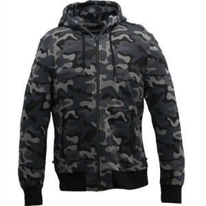 First Classics Gray Black Camo Fleece Motorcycle Hoodie First Classics Gray Black Camo Fleece Motorcycle Hoodie