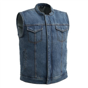 Blue Denim Motorcycle Club Vest, Havoc, First Classics Blue Denim Motorcycle Club Vest, Havoc, First Classics