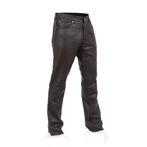 Men's Leather Motorcycle Pants, First Classics Jean Style Men's Leather Motorcycle Pants, First Classics Jean Style