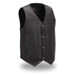 Buffalo Nickel Snap Leather Motorcycle Vests, Concealed Carry Buffalo Nickel Snap Leather Motorcycle Vests, Concealed Carry