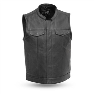 Men's Leather Club Vest, Concealed Carry FMM690BSF First Classics Men's Leather Club Vest, Concealed Carry FMM690BSF First Classics