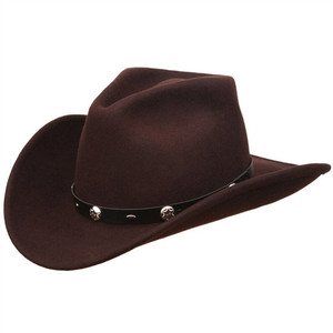 Silverado Rattler Chocolate Brown Wool Cowboy Hat, USA Made Silverado Rattler Chocolate Brown Wool Cowboy Hat, USA Made