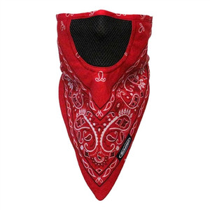 Schampa Motorcycle Mask, Face-fit Red Paisley Schampa Motorcycle Mask, Face-fit Red Paisley