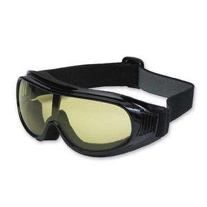 Foam Padded Fit-Over Biker Goggles, Yellow Lens for Night Riding Foam Padded Fit-Over Biker Goggles, Yellow Lens for Night Riding