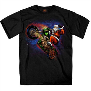 Motorcycle Santa Wheelie Biker Shirt, Christmas Motorcycle Santa Wheelie Biker Shirt, Christmas