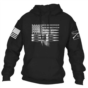 Grunt Style Hoodies: Black & White Ammo USA Flag Grunt Style Hoodies: Black & White Ammo USA Flag