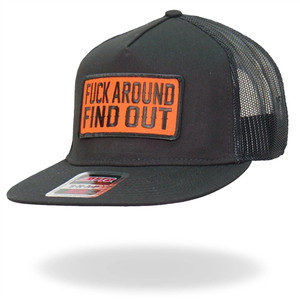 Fuck Around Find Out Snap Back Hat by Hot Leathers, Biker Hats Fuck Around Find Out Snap Back Hat by Hot Leathers, Biker Hats