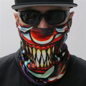 Clown Motorcycle Neck Gaiter Scarf by Hot Leathers Clown Motorcycle Neck Gaiter Scarf by Hot Leathers