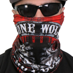 Lone Wolf Motorcycle Neck Gaiter Scarf by Hot Leathers Lone Wolf Motorcycle Neck Gaiter Scarf by Hot Leathers